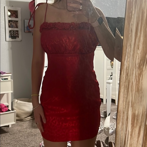 Red cheetah print Beginning Boutique dress! - Picture 1 of 4